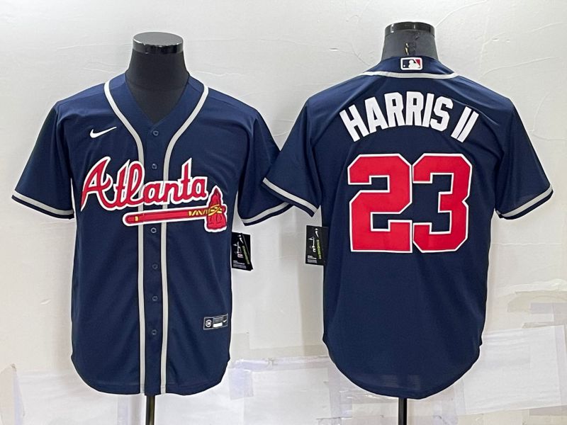 Men Atlanta Braves #23 Harris ii Blue Game Nike 2022 MLB Jersey->atlanta braves->MLB Jersey